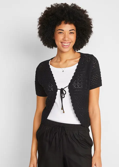 Krátké háčkované bolerko, bonprix