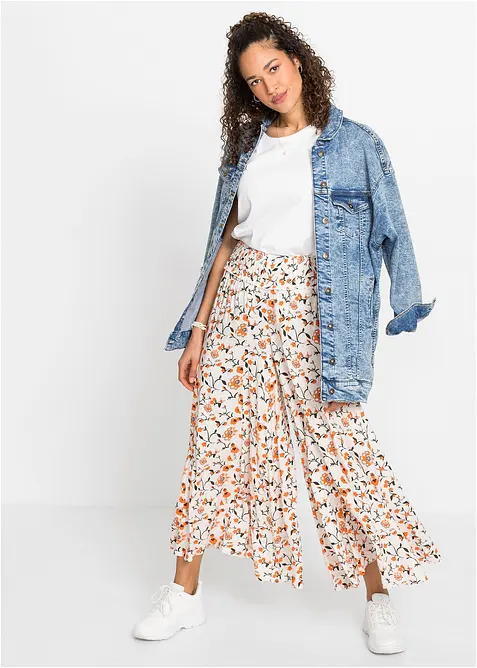 Kalhoty Palazzo ze splývavé viskózy, bonprix