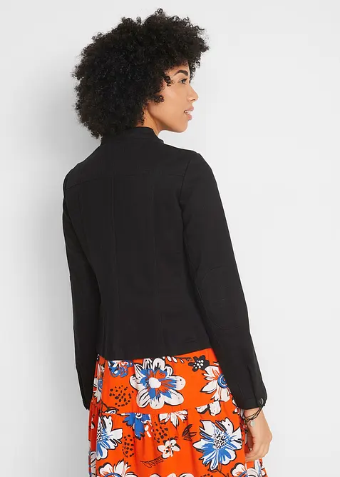 Bunda z bavlněného kepru, se strečovými vsadkami po stranách, bonprix