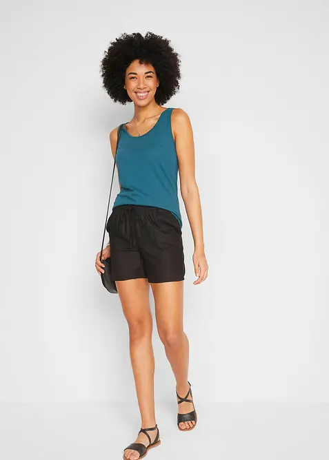 Žerzejový top z čisté organické bavlny, bonprix