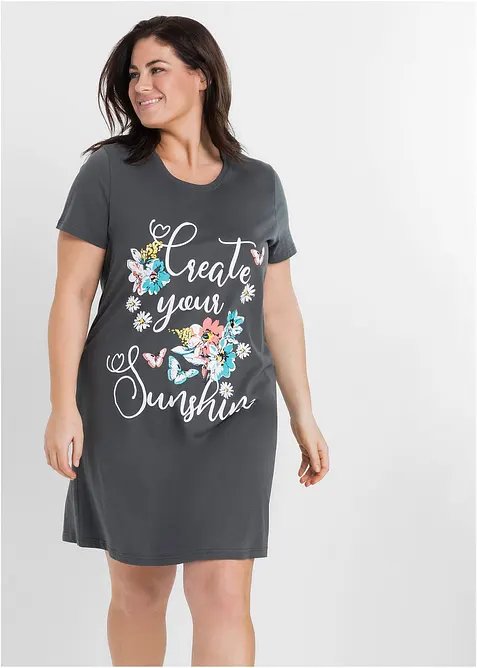 Krátká noční košile z čisté bavlny (2 ks v balení), bonprix