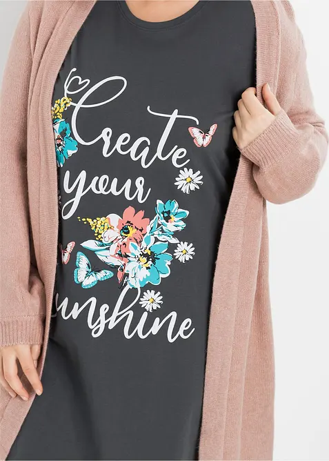 Krátká noční košile z čisté bavlny (2 ks v balení), bonprix