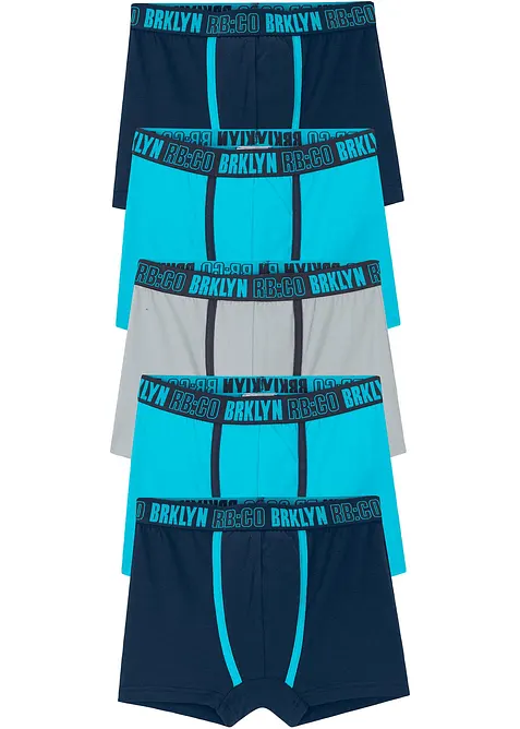 Boxerky s měkkou bavlnou (5 ks v balen&iacute;), bonprix