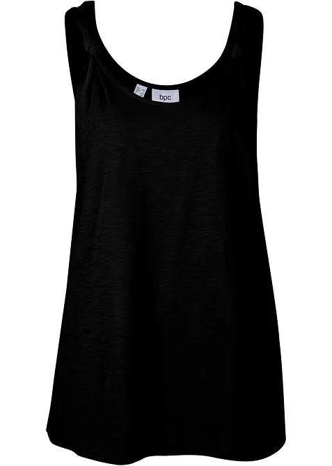 Bavlněn&yacute; top s uzlov&yacute;mi detaily, bonprix