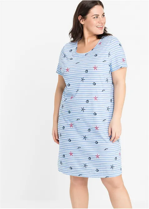 Kr&aacute;tk&aacute; nočn&iacute; ko&scaron;ile z čist&eacute; bavlny, bonprix