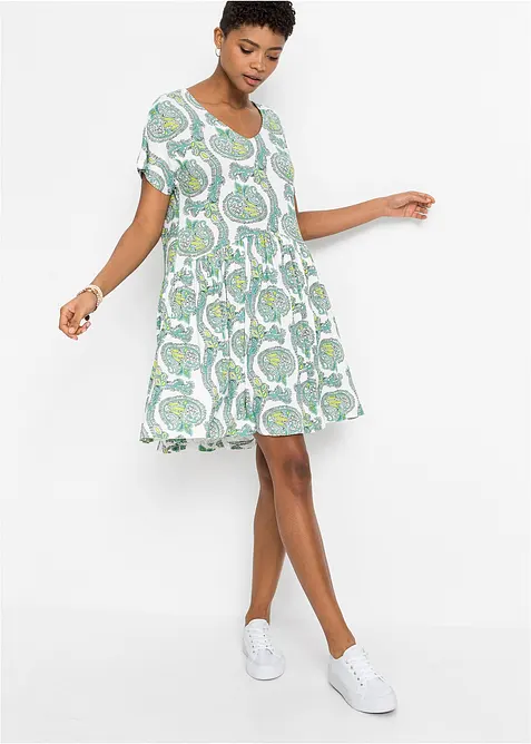 Úpletové šaty ze splývavé směsi viskózy s elastanem, bonprix