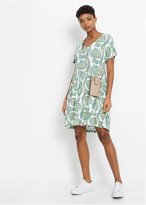 Úpletové šaty ze splývavé směsi viskózy s elastanem, bonprix