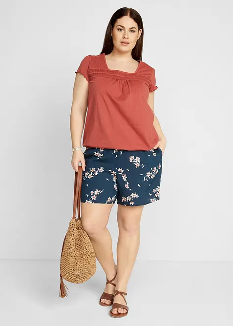 Visk&oacute;zov&eacute; &scaron;ortky se zavazovac&iacute;m p&aacute;skem, 2 ks, bonprix