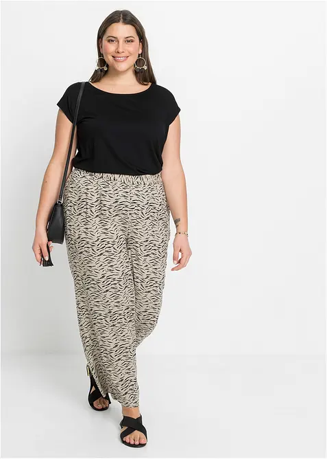 Kalhoty se &scaron;irok&yacute;mi nohavicemi, bonprix