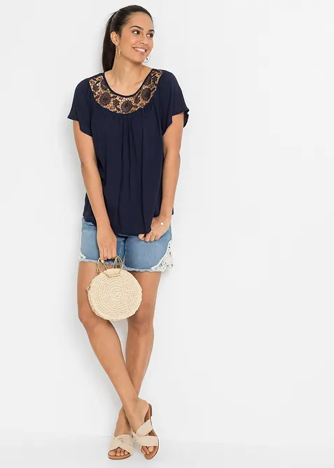 Halenka s krajkou, bonprix