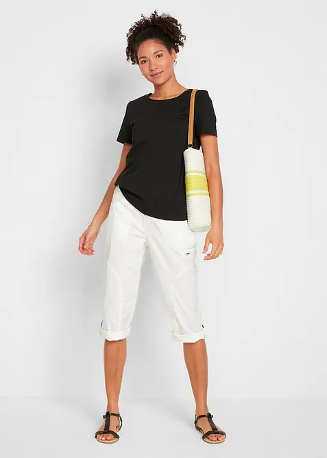 Tričko s krátkým rukávem, z čisté bavlny (2 ks v balení), bonprix