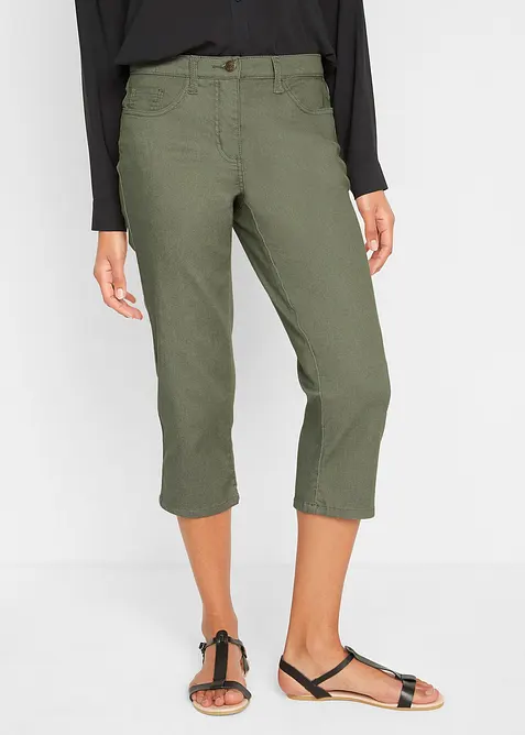 Straight džíny, Mid Waist, pohodlný pas, bonprix