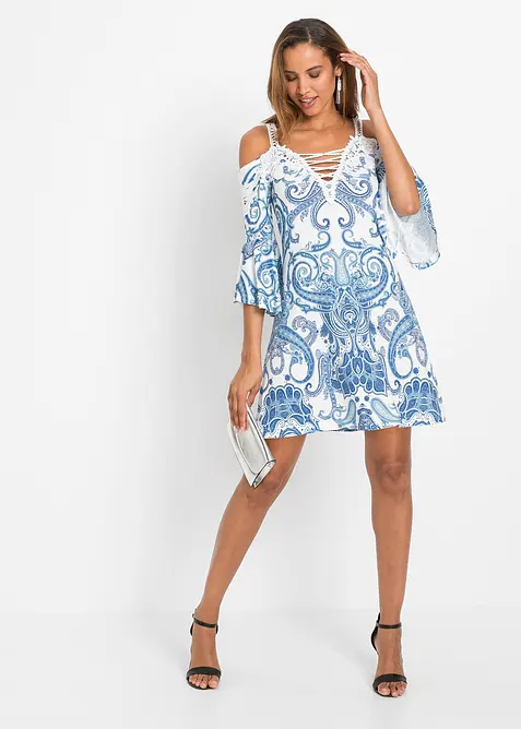 Rozšiřující se šaty Carmen, bonprix