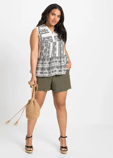 Halenkový top z měkké viskózy, bonprix