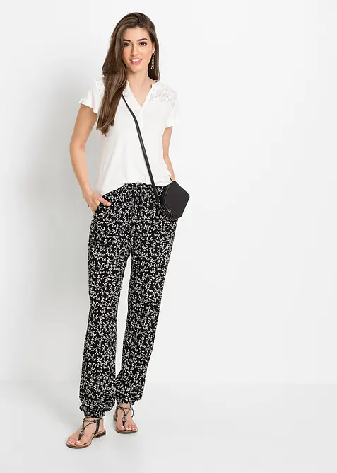 Henley tričko z visk&oacute;zov&eacute; směsi, bonprix