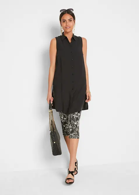 Capri legíny ze směsi s bavlnou, bonprix