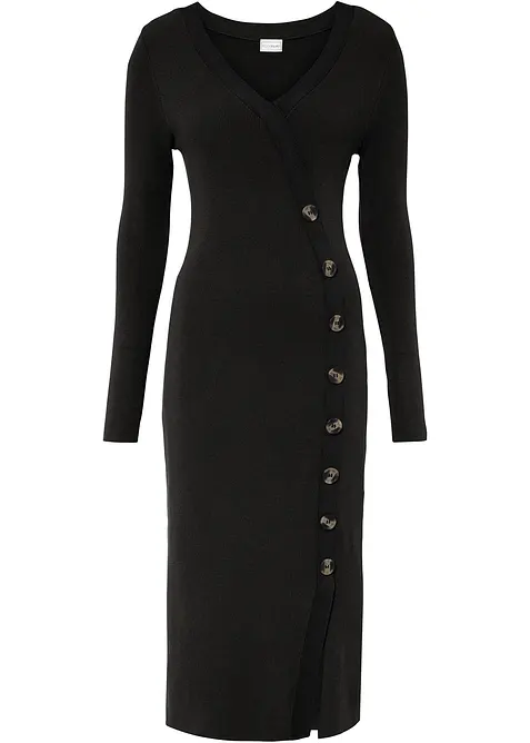 Pletené šaty z viskózové směsi, bonprix