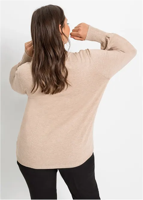 Svetr s bal&oacute;nov&yacute;mi ruk&aacute;vy, bonprix