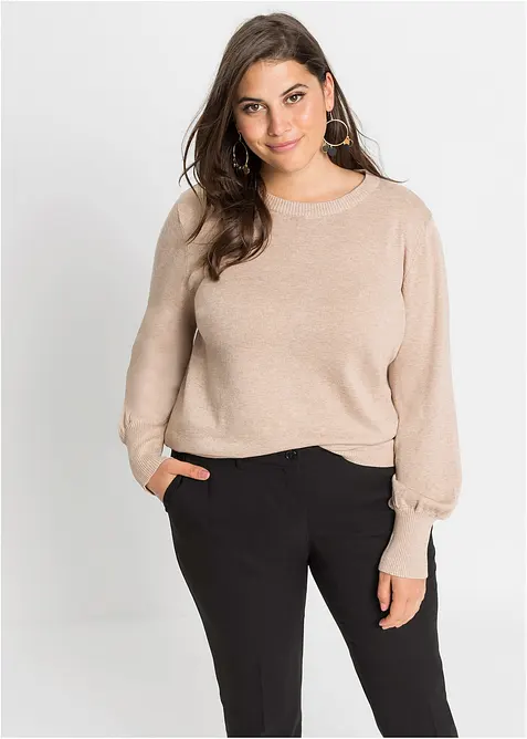 Svetr s bal&oacute;nov&yacute;mi ruk&aacute;vy, bonprix