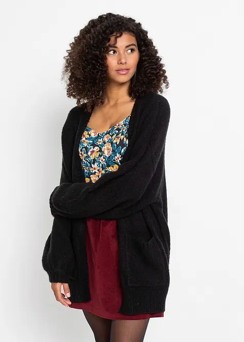 Pletený kabátek Oversize, bonprix