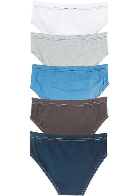 Slipy z měkké organické bavlny (5 ks v balení), bonprix