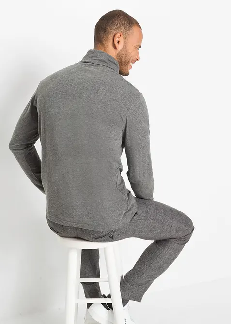 Triko s rol&aacute;kov&yacute;m l&iacute;mcem, dlouh&yacute; ruk&aacute;v (2 ks v balen&iacute;), bonprix