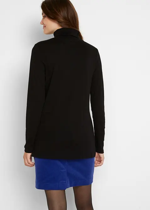 Triko s rol&aacute;kem, z čist&eacute; bavlny, bonprix