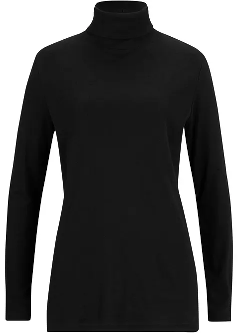 Triko s rolákem, z čisté bavlny, bonprix