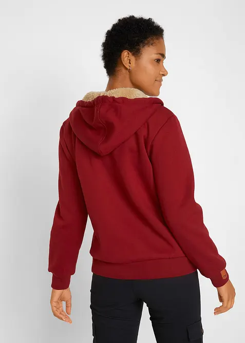 Mikina na zap&iacute;n&aacute;n&iacute;, s medv&iacute;dkovou pod&scaron;&iacute;vkou, bonprix