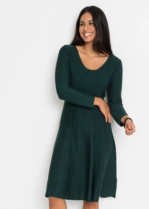 Pletené šaty z měkké viskózové směsi, bonprix