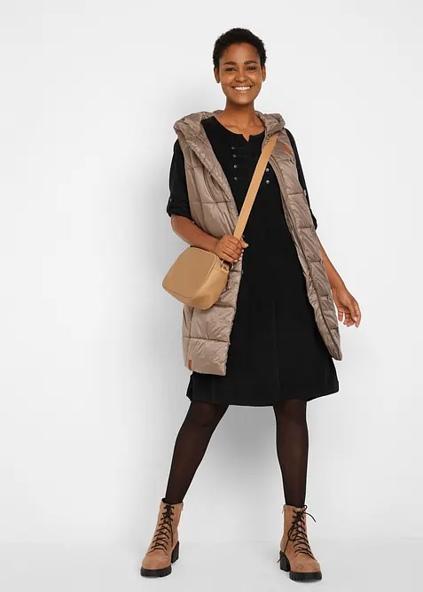 Manšestrové halenkové šaty z čisté bavlny, bonprix