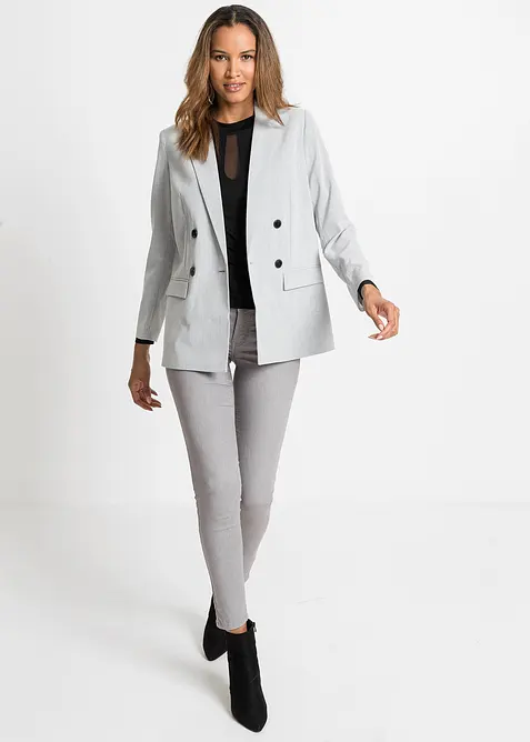 Tričko s dlouh&yacute;m ruk&aacute;vem, z měkk&eacute; směsi s visk&oacute;zou, bonprix