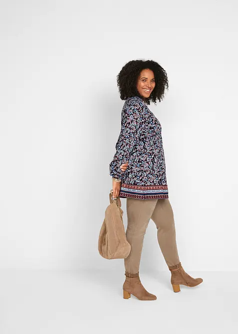 &Uacute;pletov&aacute; tunika ze směsi bavlny a visk&oacute;zy, bonprix