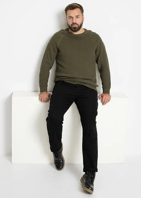 Svetr z hrub&eacute; pleteniny s recyklovanou bavlnou, bonprix