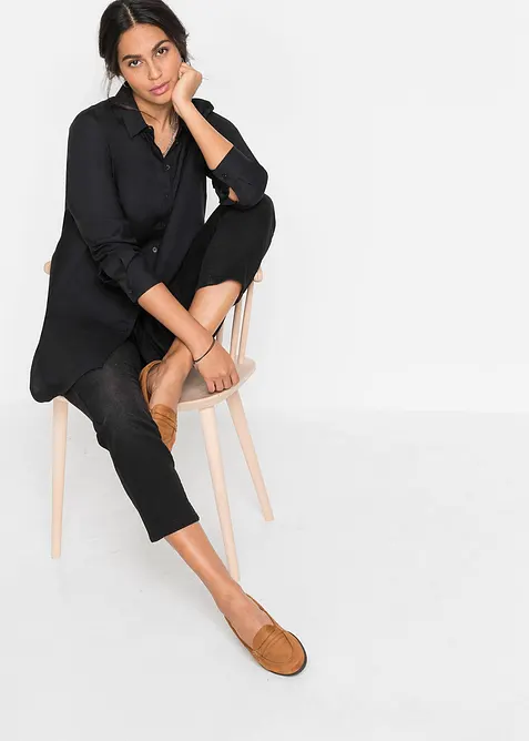 Košilová halenka z jemné viskózy, bonprix