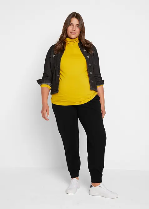 Těhotenské kalhoty z měkkého úpletu, bonprix