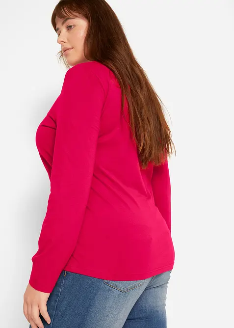 Tričko s dlouh&yacute;m ruk&aacute;vem (2 ks v balen&iacute;), bonprix