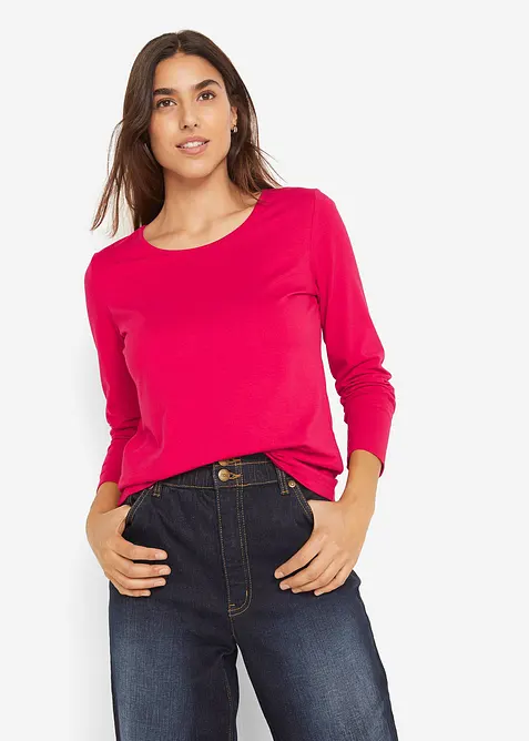 Tričko s dlouh&yacute;m ruk&aacute;vem (2 ks v balen&iacute;), bonprix