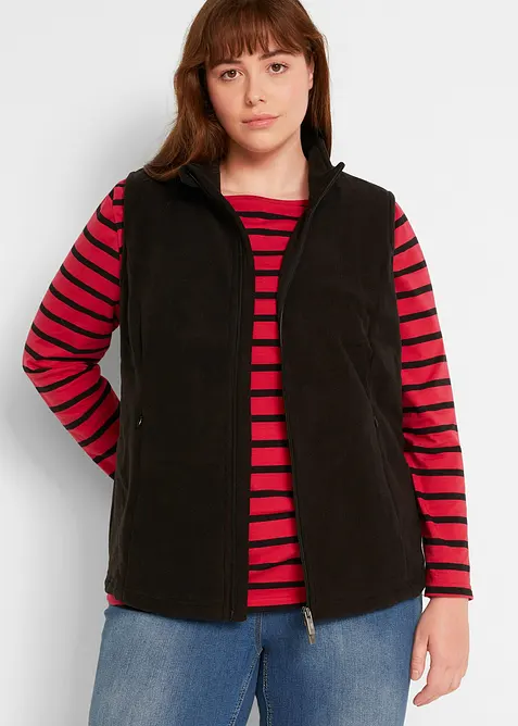 Flísová vesta s kapsami, bonprix