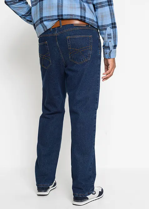 Termo dž&iacute;ny Classic Fit, Straight, s hebkou flanelovou pod&scaron;&iacute;vkou, bonprix