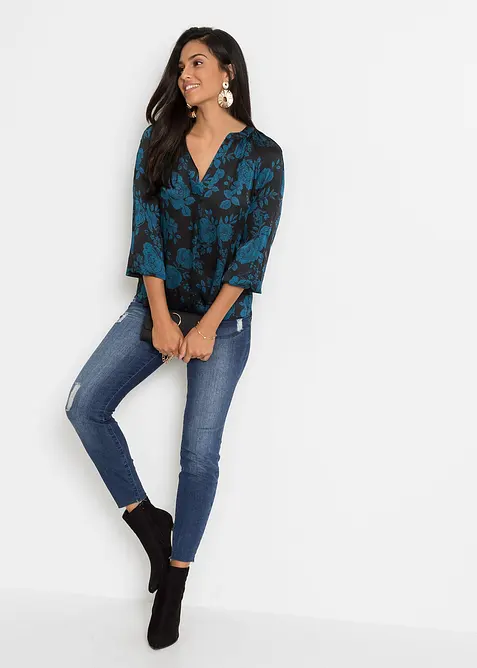 Tuniková halenka z lehkého krepu, bonprix