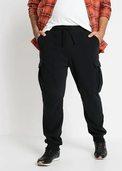 Hřejivé cargo kalhoty z flísu, Regular Fit, bonprix