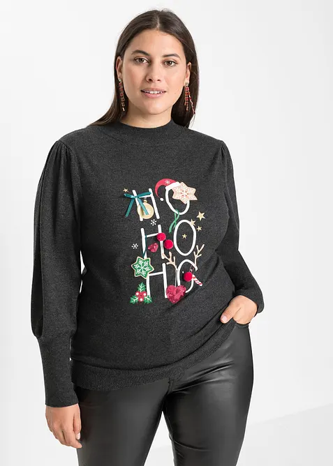 Svetr z jemn&eacute;ho &uacute;pletu, bonprix