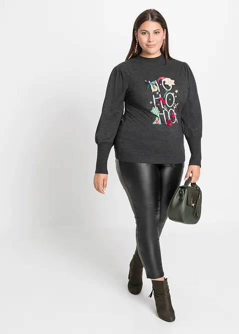 Svetr z jemn&eacute;ho &uacute;pletu, bonprix