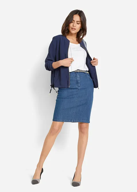 Džínová sukně se strečem, bonprix