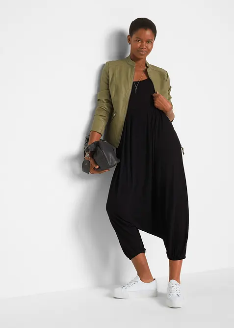 Žerzejový overal ze splývavé směsi s viskózou, bonprix