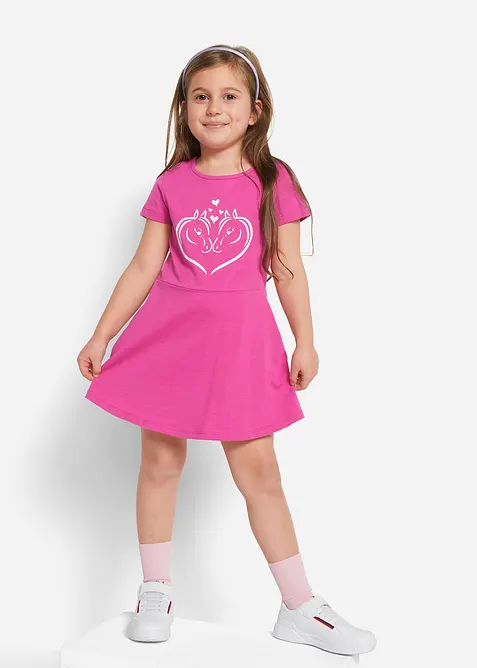 Žerzejové šaty z čisté organické bavlny (2 ks v balení), bonprix