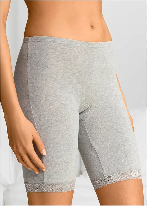 Dlouhé spodní kalhotky z měkkého materiálu  ve výhodném balení, bonprix