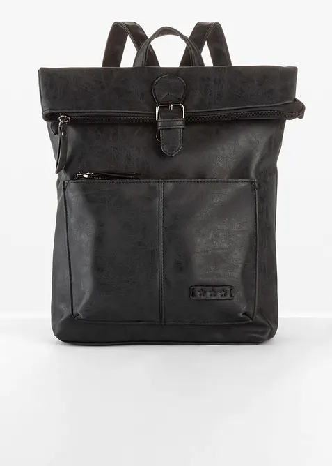 Batoh s vnější kapsou a ozdobnou přezkou, bonprix