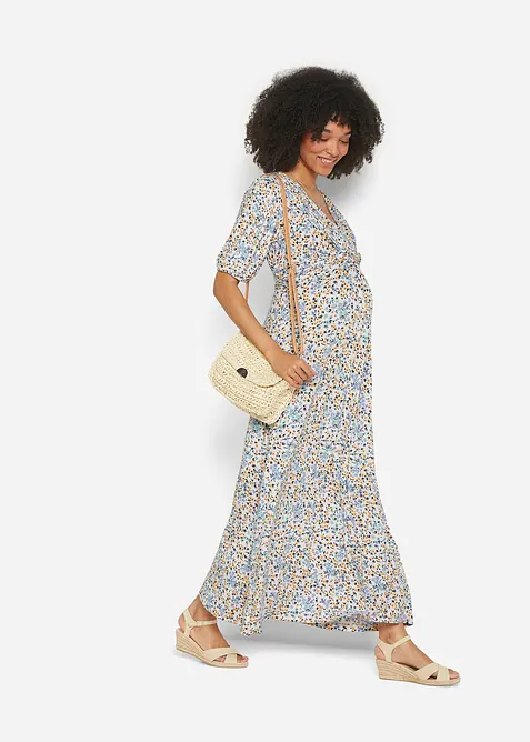 Maxi těhotenské/kojící šaty z žerzeje, bonprix